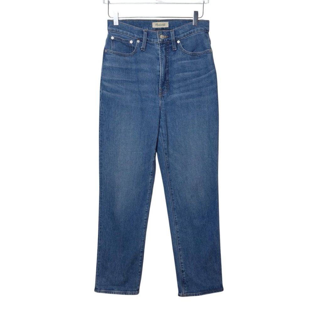 Madewell The Perfect Vintage Medium Wash Women’s High Rise Straight Jeans Sz 27